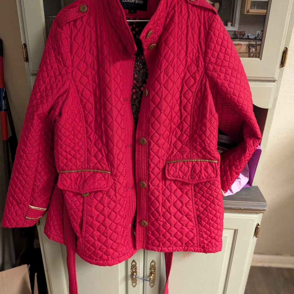 Lands End Quilted Jacket